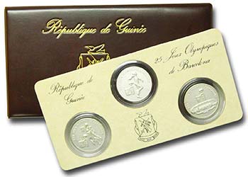 Guinea. 100-200-300 francos. 1988  ... 