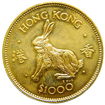 Hong Kong  1000 dollars 1987 ... 