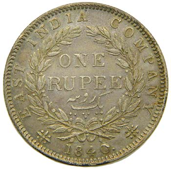 India (British) . Ruppe 1840. ... 