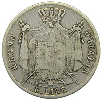 Italia 5 lire 1811 M . Kingdom of ... 