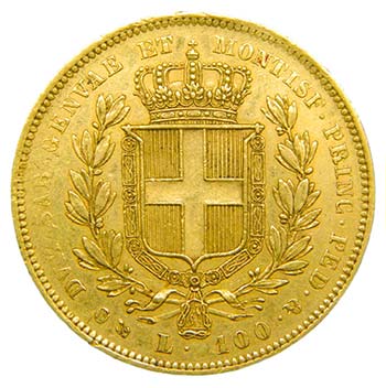 Italia  100 Lire 1840 Sardinia ... 