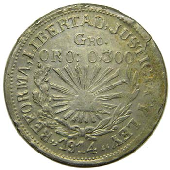 Mexico. 1914 . peso . Guerrero. ... 