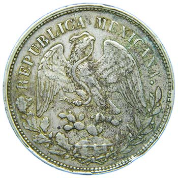 Mexico . 1 Peso 1898 AM. ... 