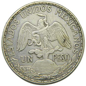Mexico. 1 Peso 1911  (km#453) ... 