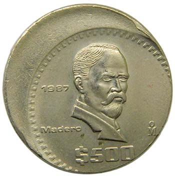 Mexico $500 Pesos . 1987 . ... 