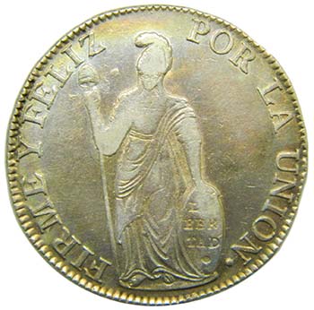 Peru . 4 reales 1836 B Cuzco. ... 
