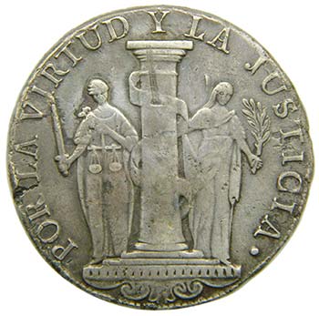 Peru 8 reales 1822 JP . ... 