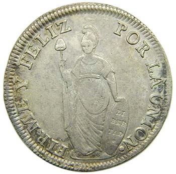 Peru. 8 reales 1831 MM. (km142.3) ... 