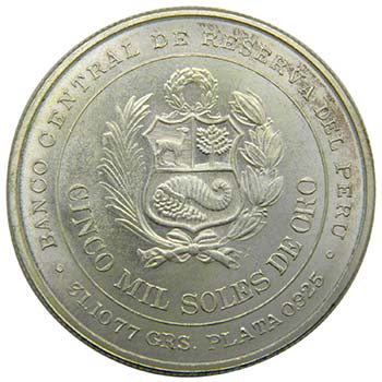 Peru . 5000 soles oro. 1979. ... 