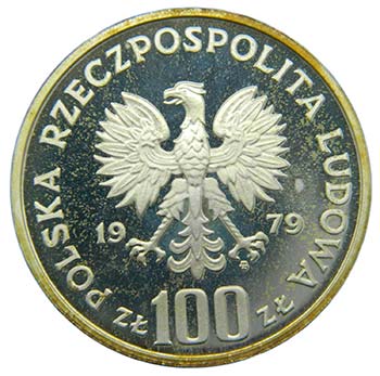 Polonia  1979 100 Zlotych.  PROBA ... 