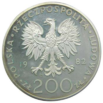 Polonia 1982 200 Zlotych. (km#137) ... 