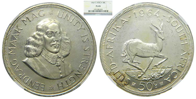 South Africa 5 Shillings 1964 ... 