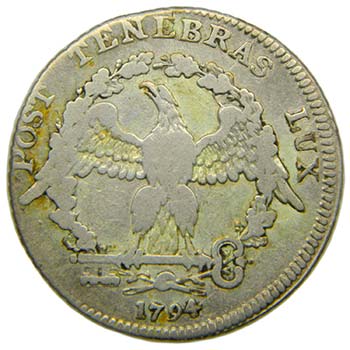 Suiza Geneva 15 sols . 1794 ... 