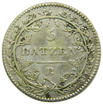 Suiza 5 Batzen 1799 B. (km#A9) ... 