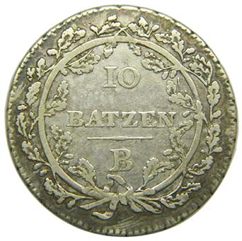 Suiza 10 Batzen 1799 B. (km#A1)  ... 