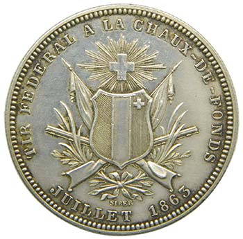 Suiza 5 Franc  1863 (X#S7) ... 