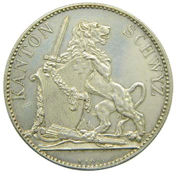 Suiza 5 Franc  1867 Schwyz. ... 