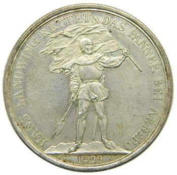 Suiza 5 Franc Zug 1869 (X#S10)   ... 