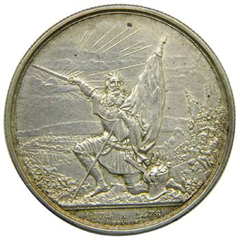 Suiza 5 Franc St. Gallen 1874 ... 