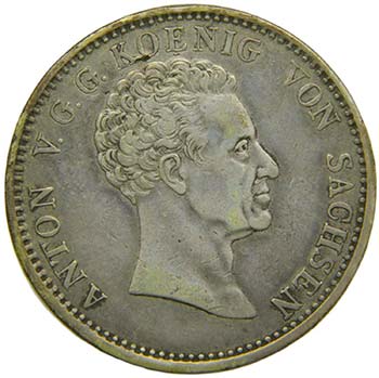  Alemania.  Sajonia. 1 Taler. 1828 ... 