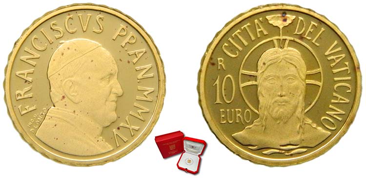 Vaticano 10 euro 2015 . ... 