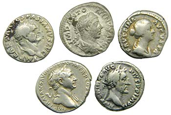 lotes - Lote de 5 denarios ... 