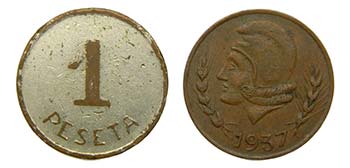 Ibi Alicante 1937. 25 céntimos y ... 