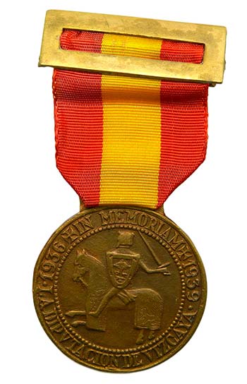 España 1939. Medalla Voluntarios ... 
