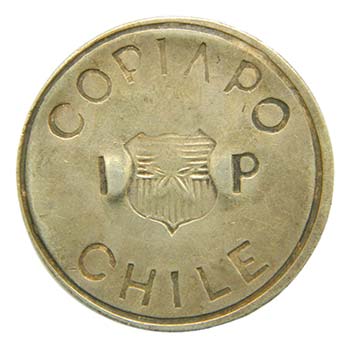 Chile 1865 Santiago. 1 Peso. ... 