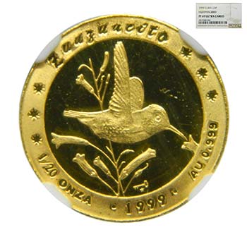 Cuba 1999. 5 pesos. (km#673). 1/20 ... 