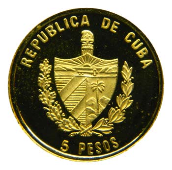 Cuba 2005. 5 Pesos. (km#741). 1,24 ... 