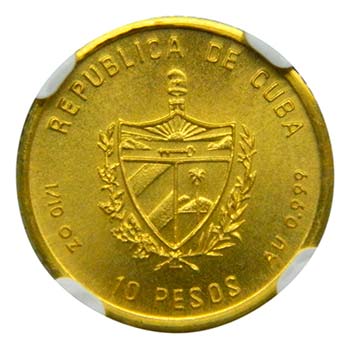 Cuba 1989.  10 pesos. Alejandro de ... 