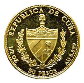 Cuba 1990. 50 pesos (km#298). ... 