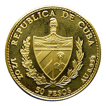 Cuba 1990. 50 pesos (km#299). ... 