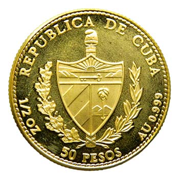 Cuba 1990. 50 pesos (km#300). ... 