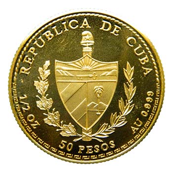 Cuba 1991. 50 pesos (km#339). 15,5 ... 