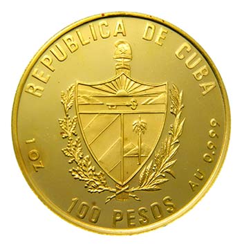 Cuba 1991. 100 pesos (km#535). ... 