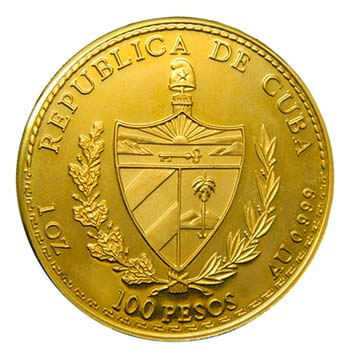 Cuba 1992. 100 pesos (km#453). 31, ... 