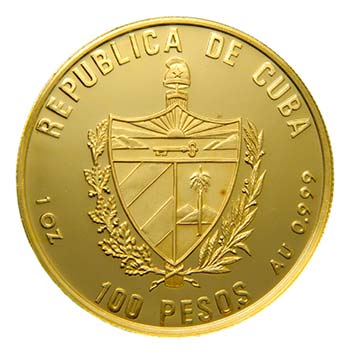 Cuba 1992. 100 pesos (km#385) ... 