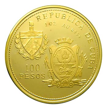 Cuba 1993. 100 pesos (km#538). ... 