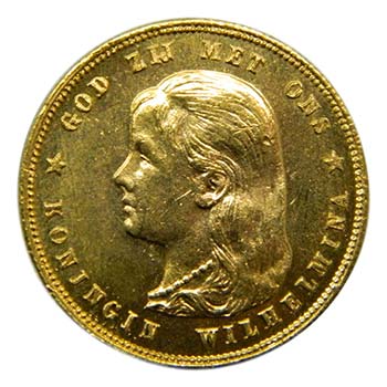 Netherlans 1897. 10 Gulden. ... 