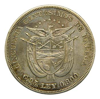 Panama 1904 . 50 centésimos de ... 