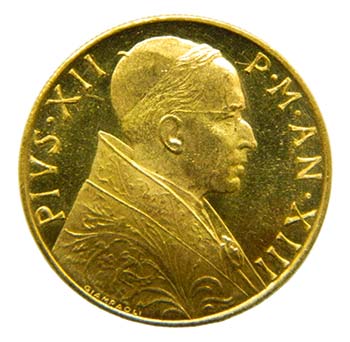 Vaticano 1951. 100 liras. Citta ... 