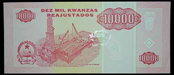 Angola. 10,000 kwanzas ... 
