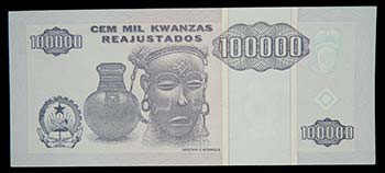 Angola. 100,000 kwanzas ... 