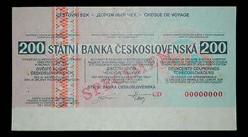 Checoslovaquia. 200 coronas. ... 
