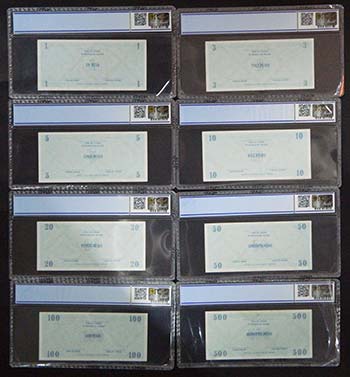 Cuba. Set 8 banknotes. 1985. ... 