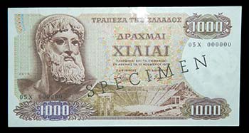 Grecia. 1000 drachmai. 1.11.1970. ... 