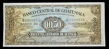 Guatemala. 50 centavos de quetzal. ... 