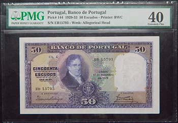 Portugal. 50 Escudos. 17.9.1929. ... 
